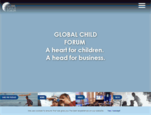 Tablet Screenshot of globalchildforum.org